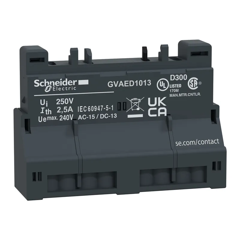 Schneider Electric GVAED1013 Hilfsschalter 1S+1S, Fehler, Federzug