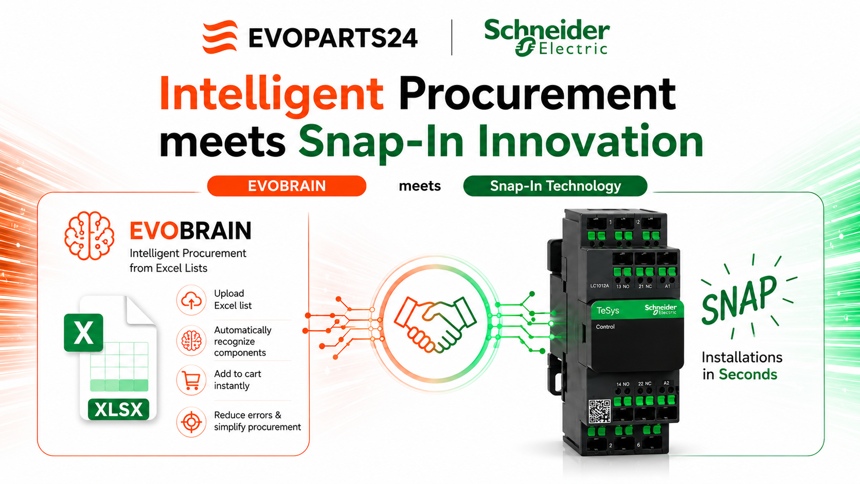 Evoparts24 & Schneider Electric – Two innovations. One shared goal: greater speed.