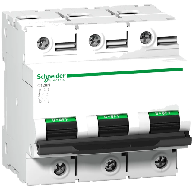 Leitungsschutzschalter C120N, 3P, 80A, C Charakteristik, 10kA