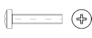 DIN 7985 4.8 M 5 x 16 -H galv. verzinkt gal Zn VE=S