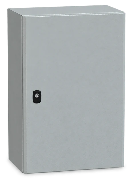PanelSeT S3D Volltür mit Montageplatte H600xB400xT250.IP66 IK10 RAL7035.